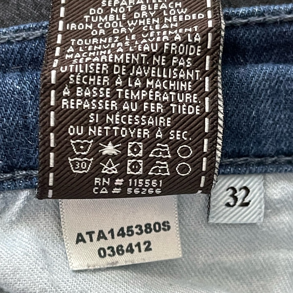 7 For All Mankind Men's l  Carsen  Blue Straight Jeans Size 32 l Poshmark - Picture 9 of 9